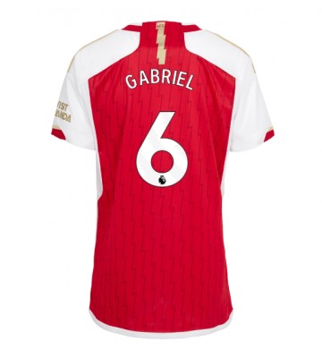Arsenal Gabriel Magalhaes #6 Hemmatröja Kvinnor 2023-24 Kortärmad